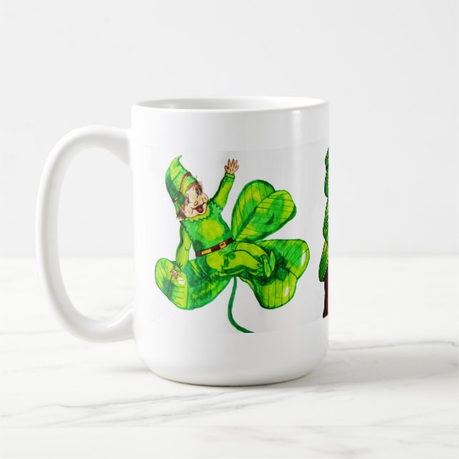 ST. PATRICK'S DAY BABY LEPRECHAUN KAFFEETASSE (Links)