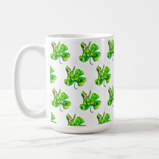 ST. PATRICK'S DAY BABY LEPRECHAUN KAFFEETASSE (Links)