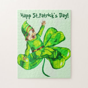 ST. PATRICK'S DAY BABY LEPRECHAUN PUZZLE