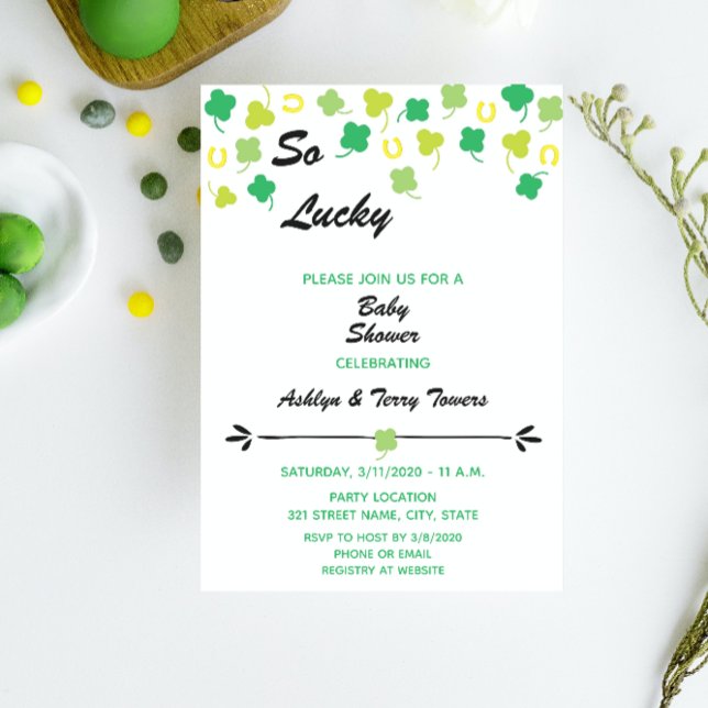 St. Patrick's Day Baby Shower Einladung (Von Creator hochgeladen)