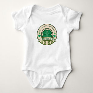 St. Patrick's Day Baby Strampler