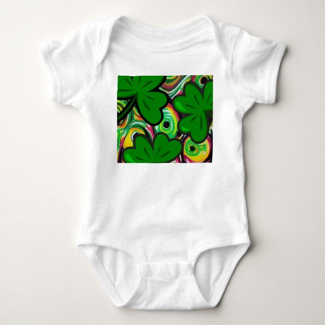 St. Patrick's Day Baby Strampler (Vorderseite)