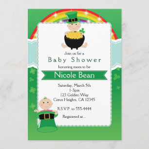 St. Patrick's Day Babys Babyparty-Einladung Einladung