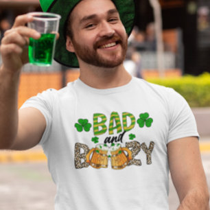 St. Patrick's Day Bad and Boozy Bären Funny T-Shirt