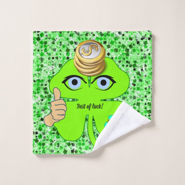 St. Patrick's Day Badetücher Sets Klee (Waschlappen)