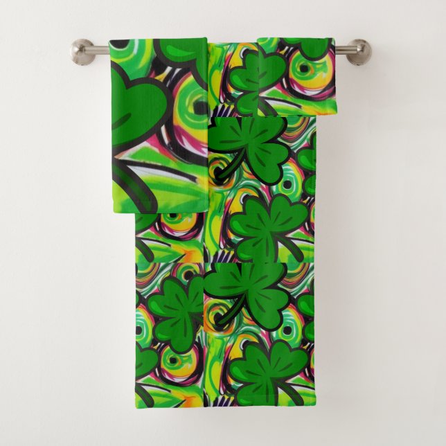 St. Patrick's Day Badhandtuch Set (Insitu)