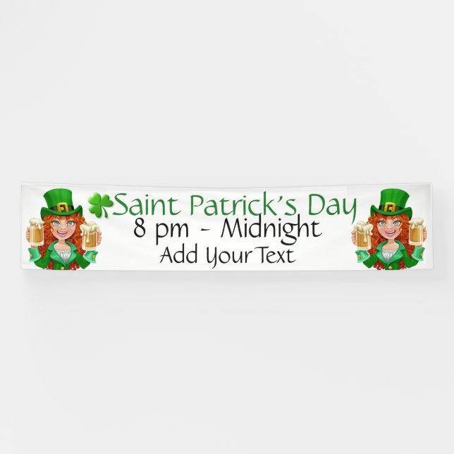 St. Patrick's Day Banner (Horizontal)