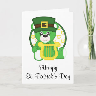 St. Patrick's Day Bären Karte