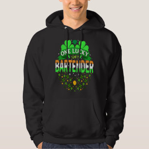 St. Patrick's Day Bartending One Lucky Barkeeper Hoodie