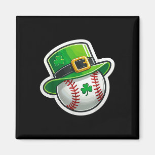 St. Patrick's Day Baseball Clover Hat Lucky Shamro Magnet