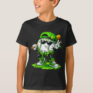 St. Patricks Day Baseball Eis Drip für Jugendliche T-Shirt