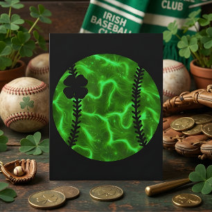 St. Patrick's Day Baseball-Trainer Lucky Feiertagskarte