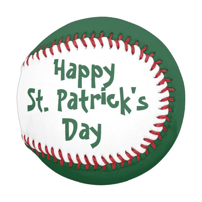 St. Patrick's Day Baseball von dalDesignNZ (Rückseite Links)