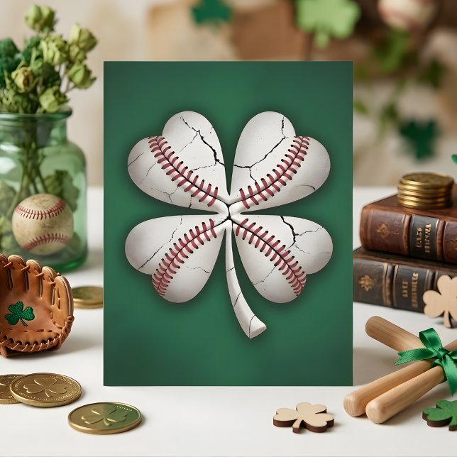 St. Patrick's Day Baseballkarte Feiertagskarte (Von Creator hochgeladen)