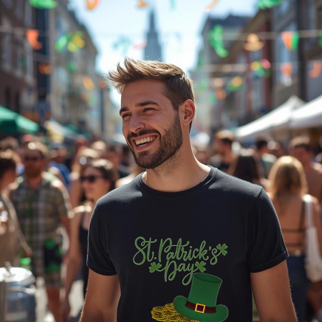 St. Patrick's Day Basic Darkes Herren T-Shirt (Von Creator hochgeladen)