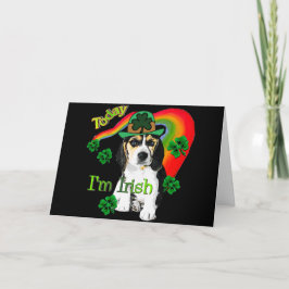 St. Patrick's Day Beagle Karte