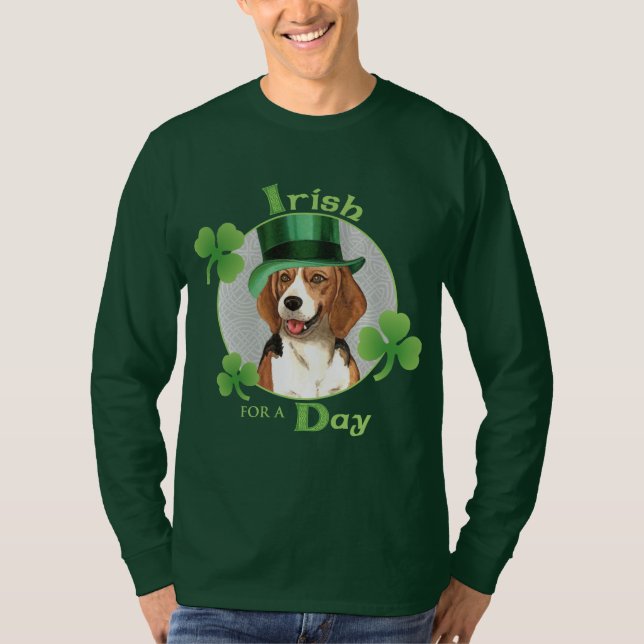 St. Patrick's Day Beagle T-Shirt (Vorderseite)
