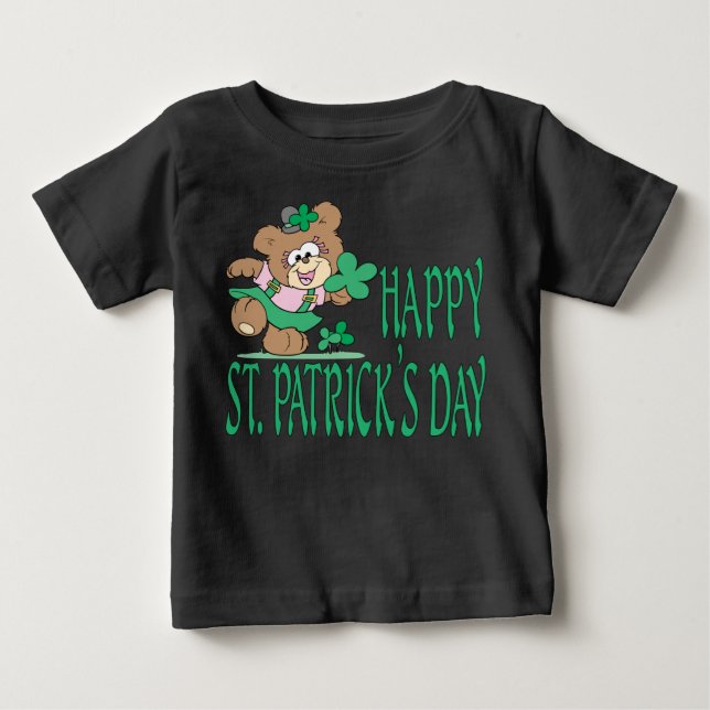 St. Patrick's Day Bear Säugling Shirt (Vorderseite)