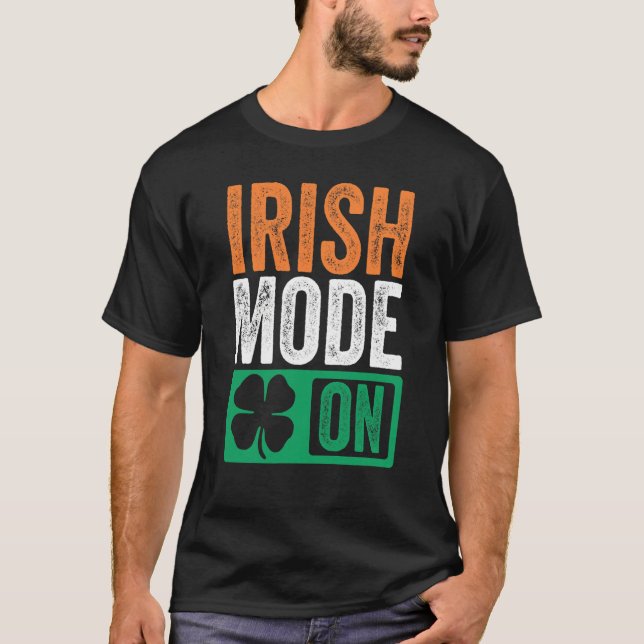 St Patrick's Day Beer Drinking Ireland Irish Mode  T-Shirt (Vorderseite)