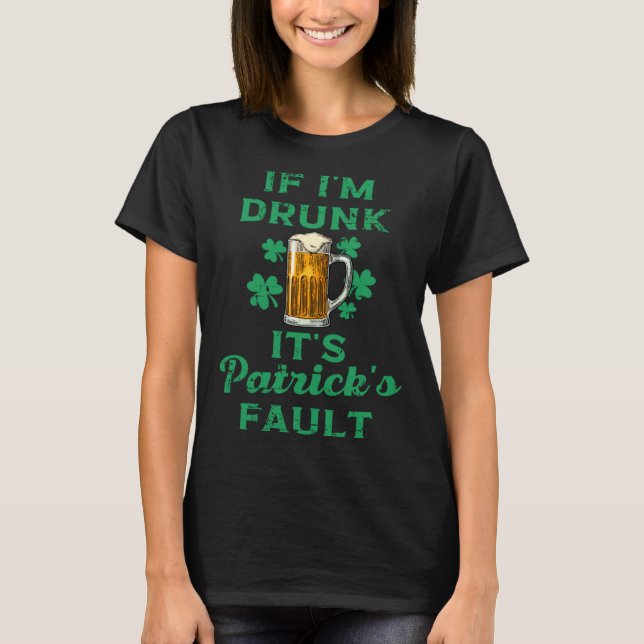St Patricks Day Beer Shamrock Celtic Irish Paddys  T-Shirt (Vorderseite)