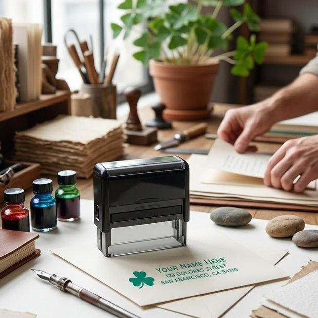 St. Patrick's Day Benutzerdefinierter Name & Adres Permastempel (Von Creator hochgeladen)