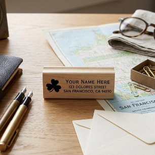 St. Patrick's Day Benutzername & Adresse Shamrock Gummistempel