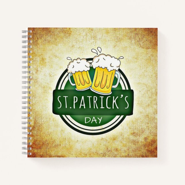 St. Patrick's Day Bers Notizbuch (Vorderseite)