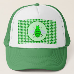 St. Patricks Day Bienen und Kleeblätter Truckerkappe