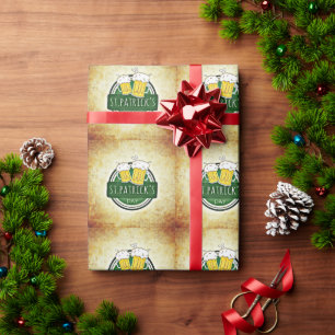 St. Patrick's Day Biere Geschenkpapier