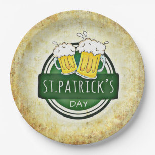 St. Patrick's Day Biere Pappteller
