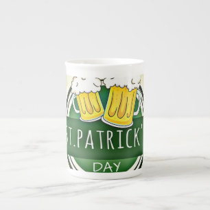 St. Patrick's Day Biere Prozellantasse