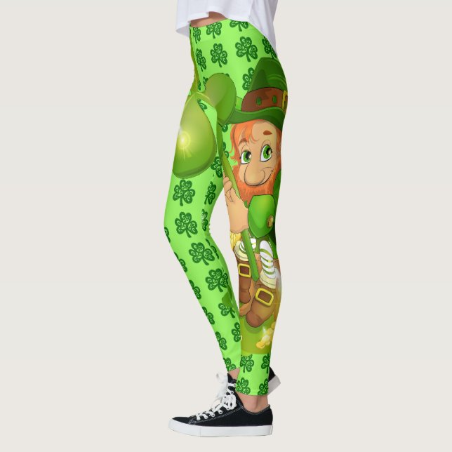 St Patrick's Day Big Leprechaun Leggings (Links)