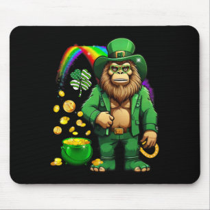 St Patricks Day Bigfoot Regenbogen Patricks Tag 17 Mousepad