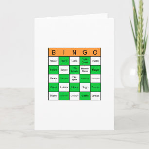 St Patricks Day Bingo Karte