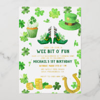 St. Patrick's Day Birthday Party Einladung