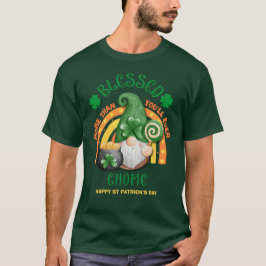 St Patricks Day BLESSED Green Irish Gnome T-Shirt