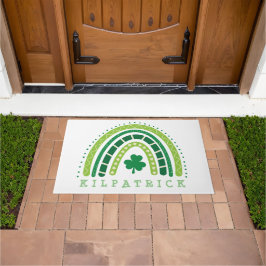 St. Patrick's Day Boho Rainbow Kleeblatt Fußmatte
