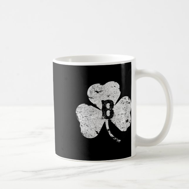 St. Patricks Day Boston bedrucktes irisches Kleebl Kaffeetasse (Rechts)