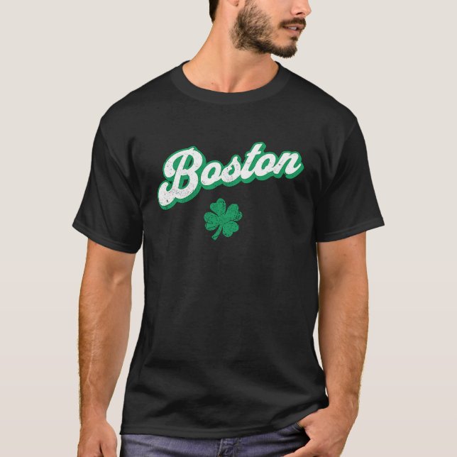 St Patrick's Day Boston T-Shirt (Vorderseite)