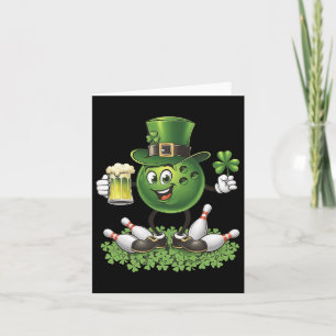 St. Patrick's Day Bowling Trinken Bier Liebhaber S Karte