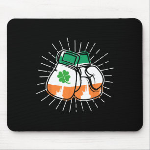 St. Patricks Day Boxer irische Handschuhe Paddys Mousepad