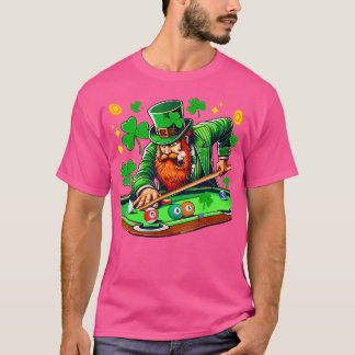 St Patrick's Day Boy Spiel Billiards Spieler Team T-Shirt