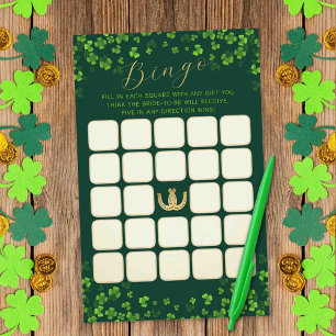 St. Patrick's Day Brautparty Bingo Game