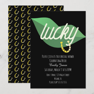 St. Patrick's Day Brautparty Lippen-Einladung Einladung