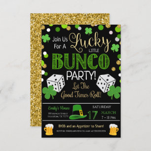St. Patrick's Day Bunco Party Einladung
