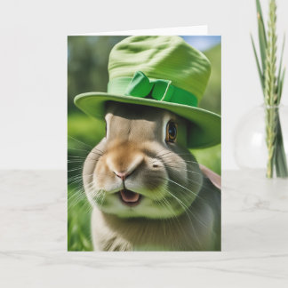 St. Patrick's Day Bunny Karte