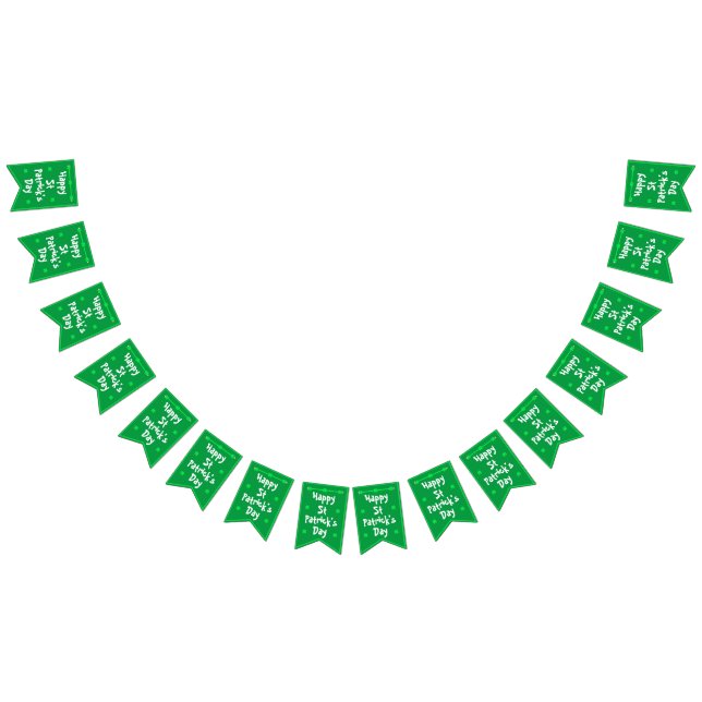 St Patrick's Day bunting Fahnen von dalDesignNZ Wimpelkette (Alle)
