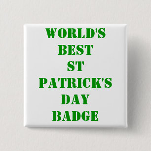 St. Patrick's Day Button