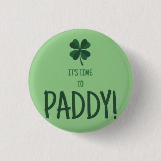St. Patrick's Day Buttons, grün Button