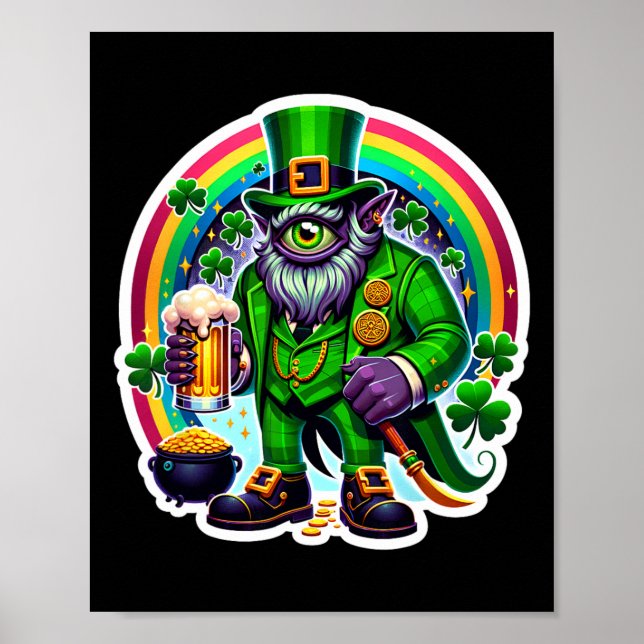 St. Patricks Day Bylor des Bösen Blicks Irischer D Poster (Vorne)